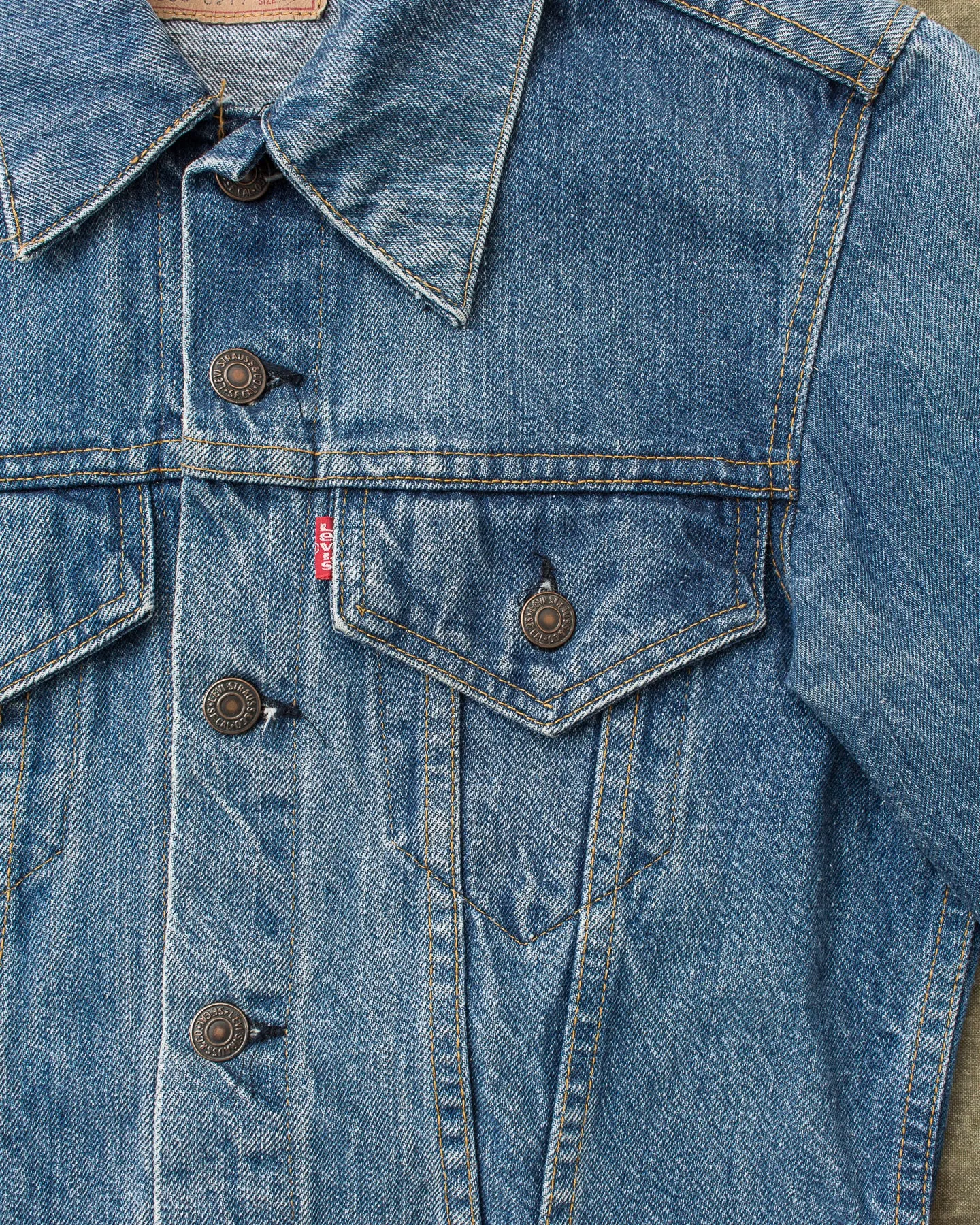 Vintage Levi's 705055 0217 Made in USA Denim Jacket Size 36 No. 3