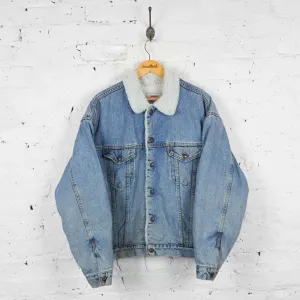 Vintage Levi's Fleece Lined Denim Jacket - Blue - L