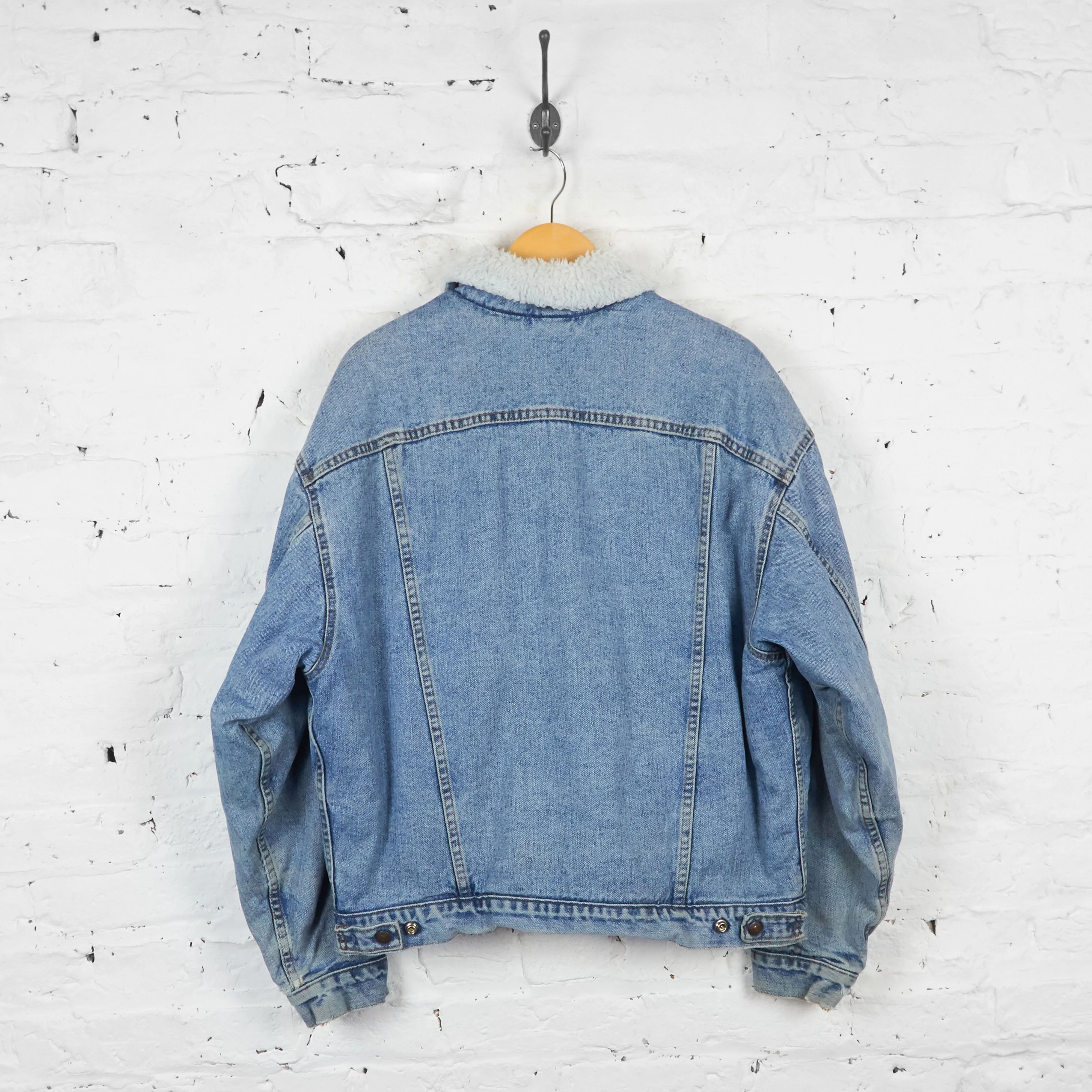 Vintage Levi's Fleece Lined Denim Jacket - Blue - L