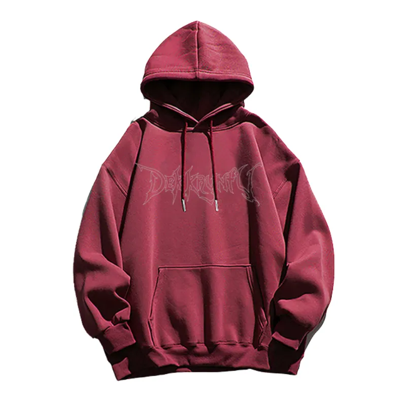 Vintage Pure Rose Letter Graphic Hoodie