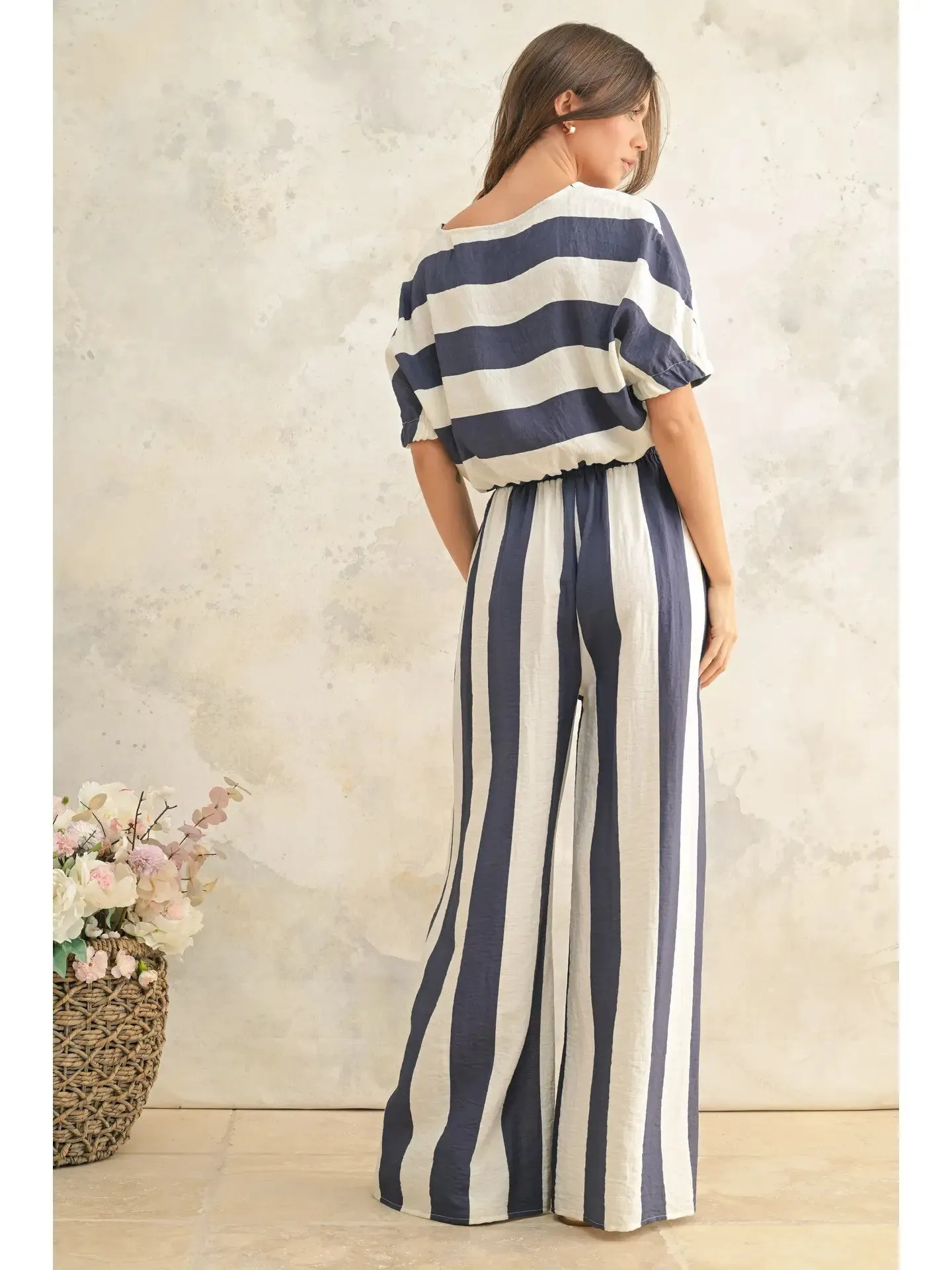 Vintage Stripe Palazzo Pant
