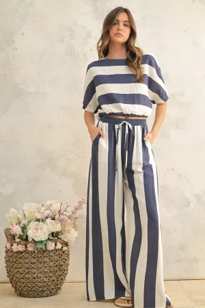 Vintage Stripe Palazzo Pant
