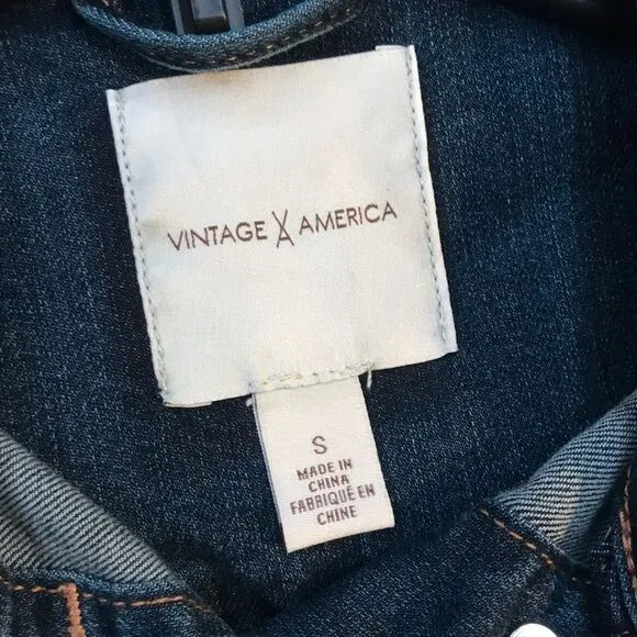 🔹Vintage America Denim Jackets Women’s S&amp;M