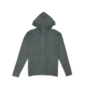 Viscos poly double knit zip up hoodie