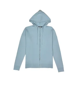 Viscos poly double knit zip up hoodie