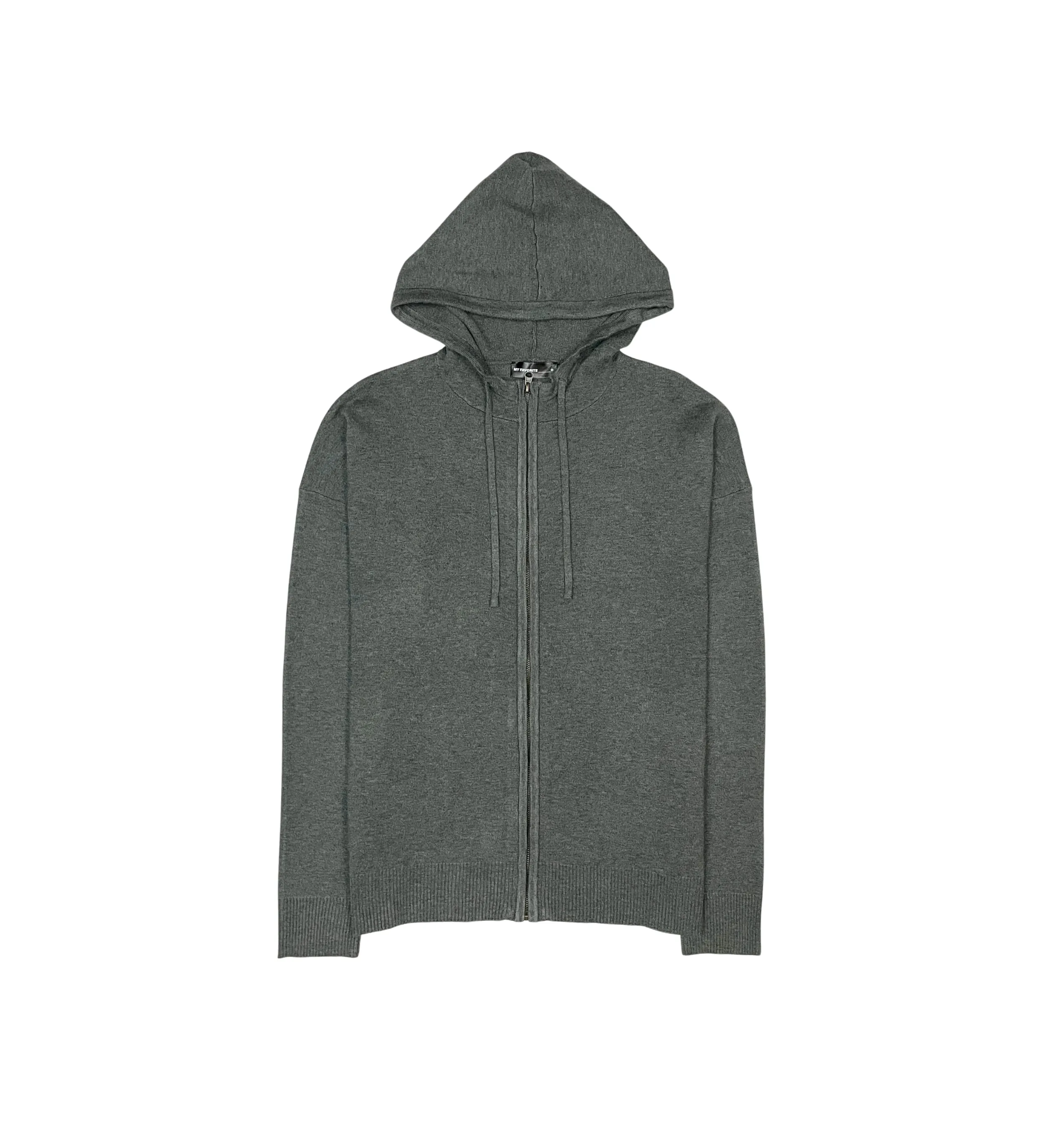 Viscos poly double knit zip up hoodie