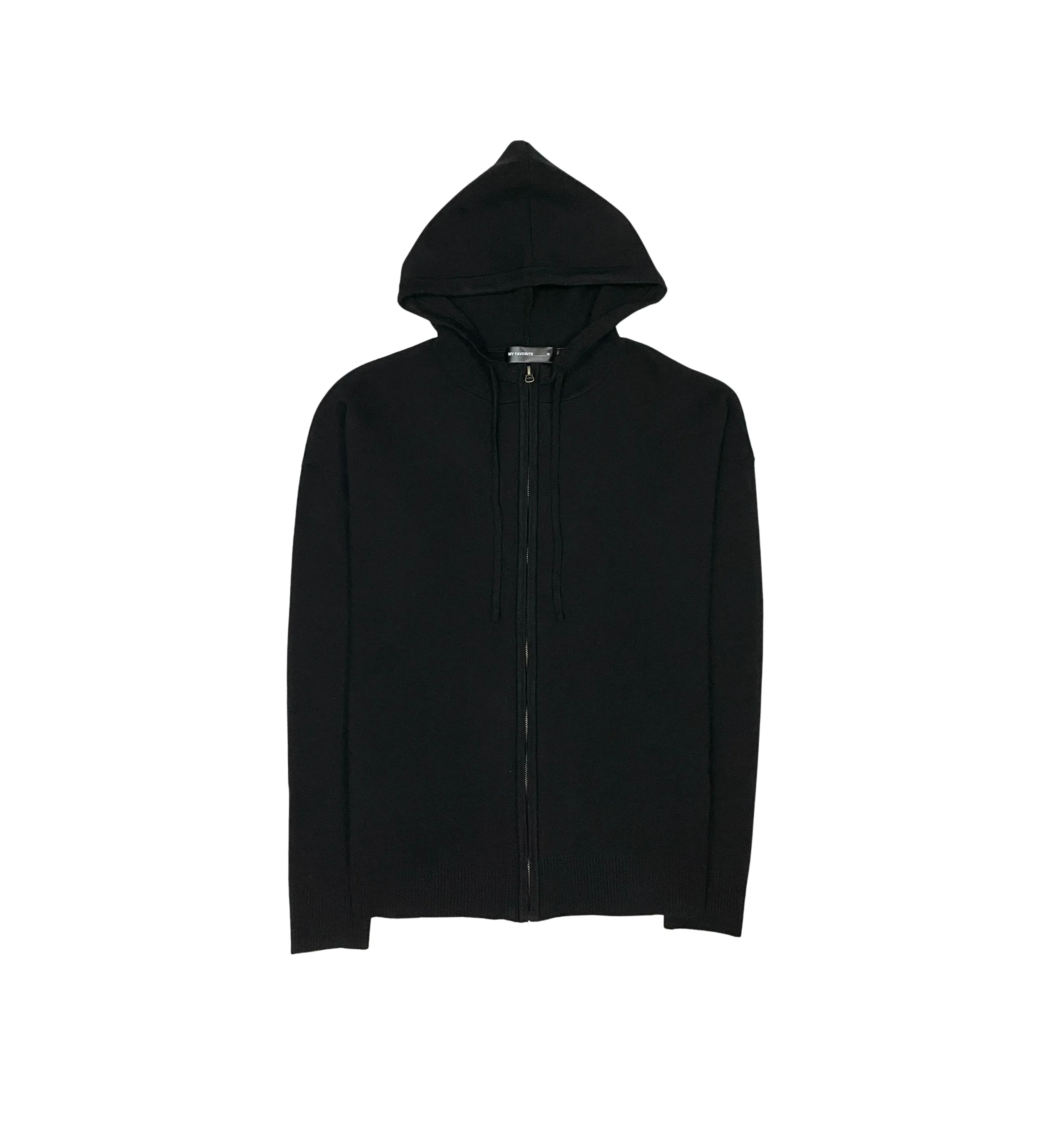 Viscos poly double knit zip up hoodie