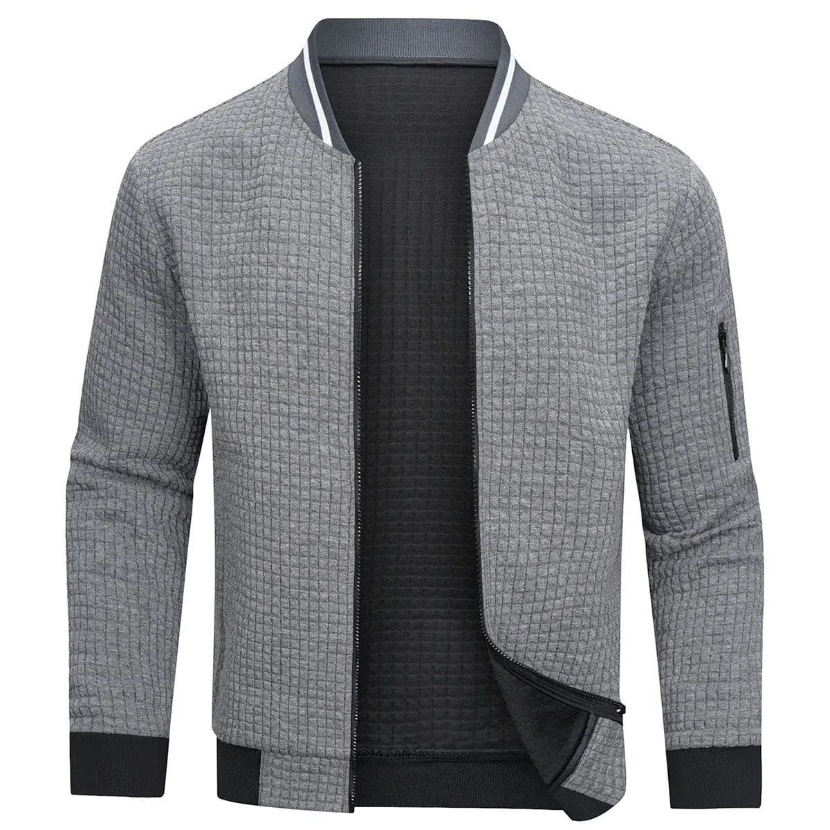 Warm Long Sleeve Casual Bomber Jacket for Men