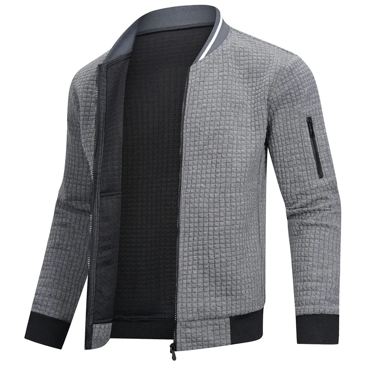 Warm Long Sleeve Casual Bomber Jacket for Men