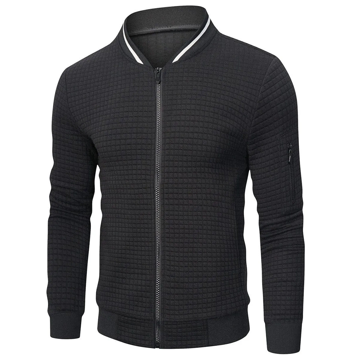 Warm Long Sleeve Casual Bomber Jacket for Men