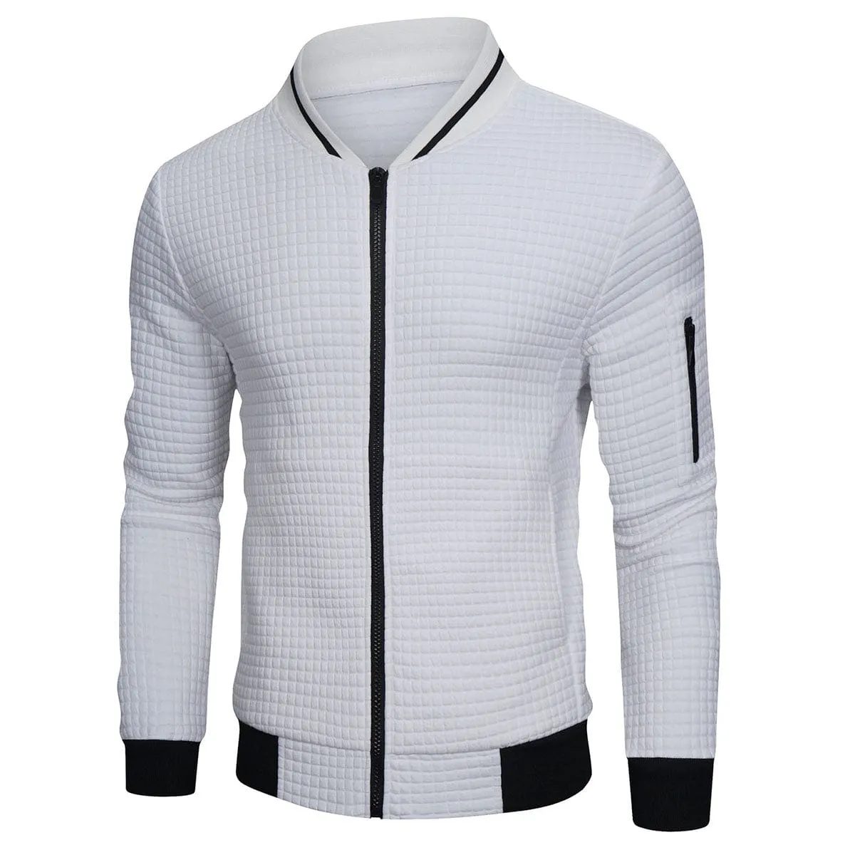 Warm Long Sleeve Casual Bomber Jacket for Men