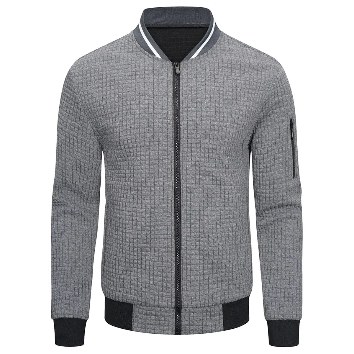 Warm Long Sleeve Casual Bomber Jacket for Men