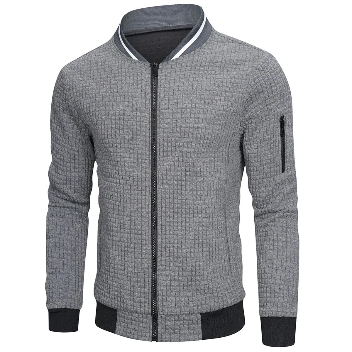 Warm Long Sleeve Casual Bomber Jacket for Men