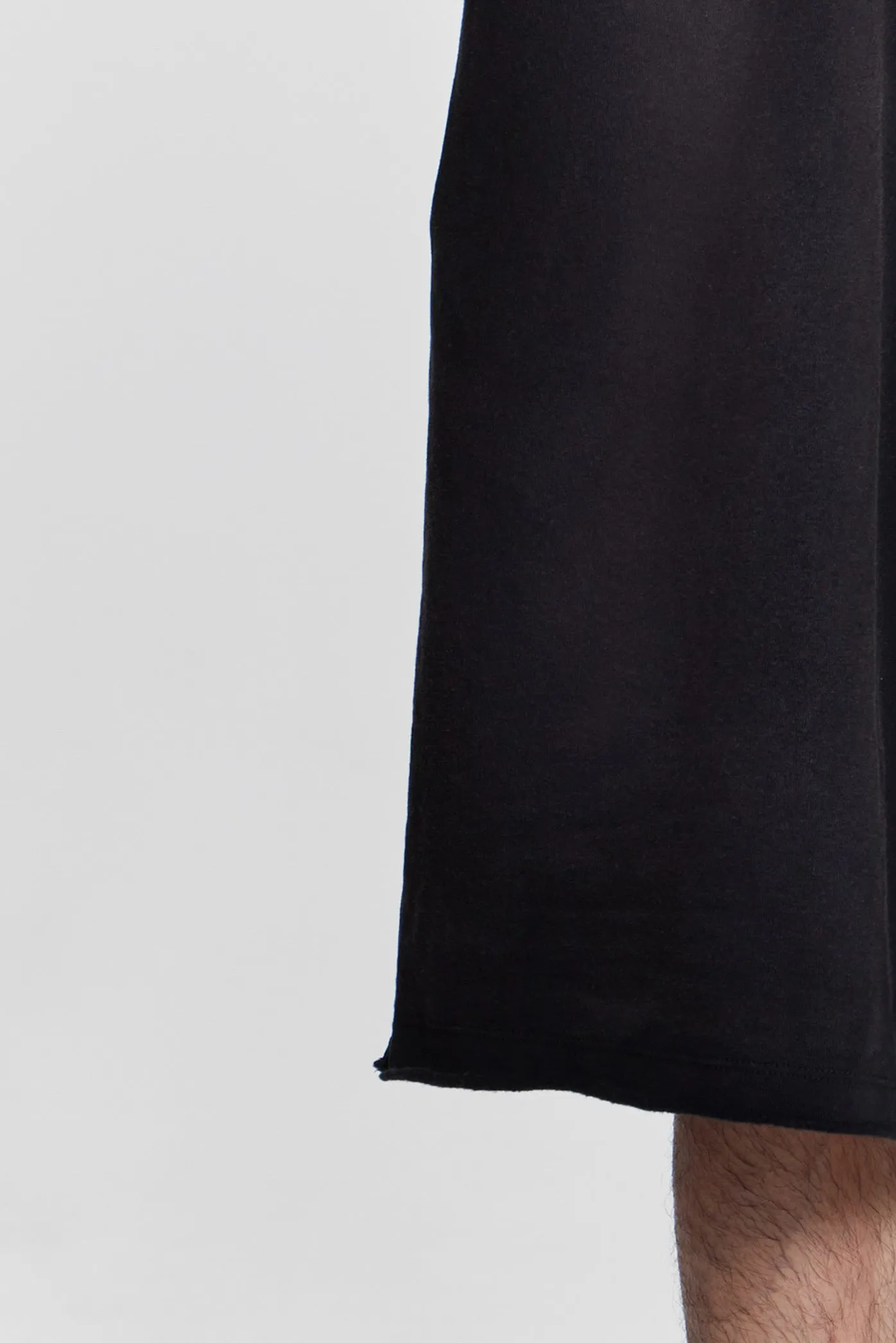 Washed Black Monster Jogger Baggy Shorts