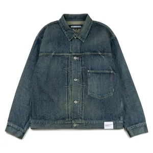 Washed Denim Type-1 Jacket | Indigo