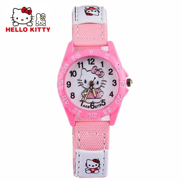Watch For Girls Children's Watches Pink Cartoon Cat