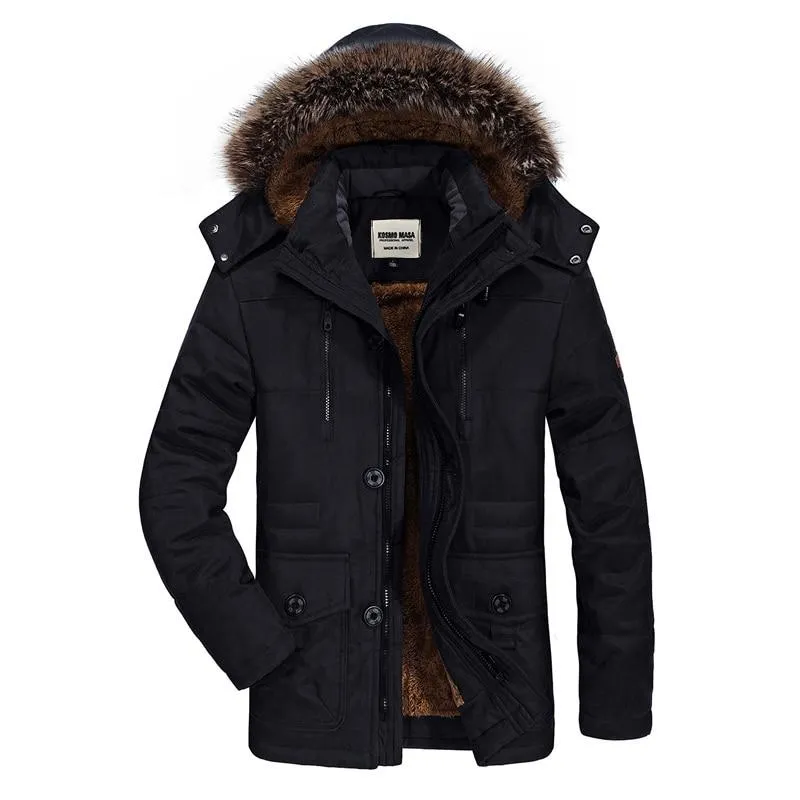 West Louis™ Cotton Hooded Winter Parka Coat