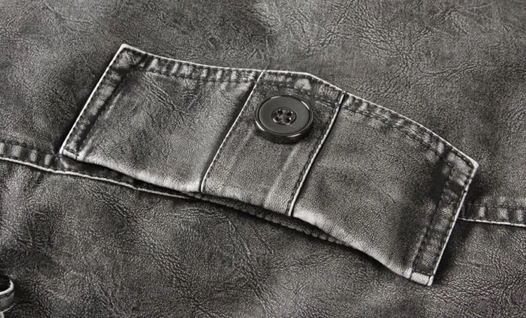 West Louis™ Winter PU Moto Long Leather Jacket