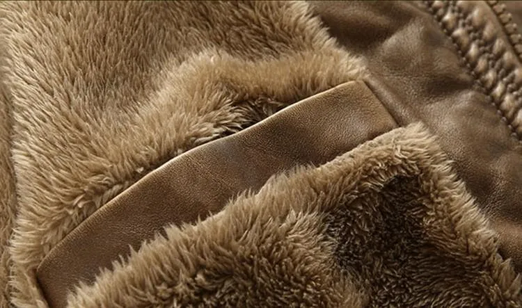 West Louis™ Winter PU Moto Long Leather Jacket