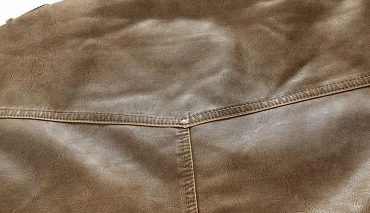 West Louis™ Winter PU Moto Long Leather Jacket