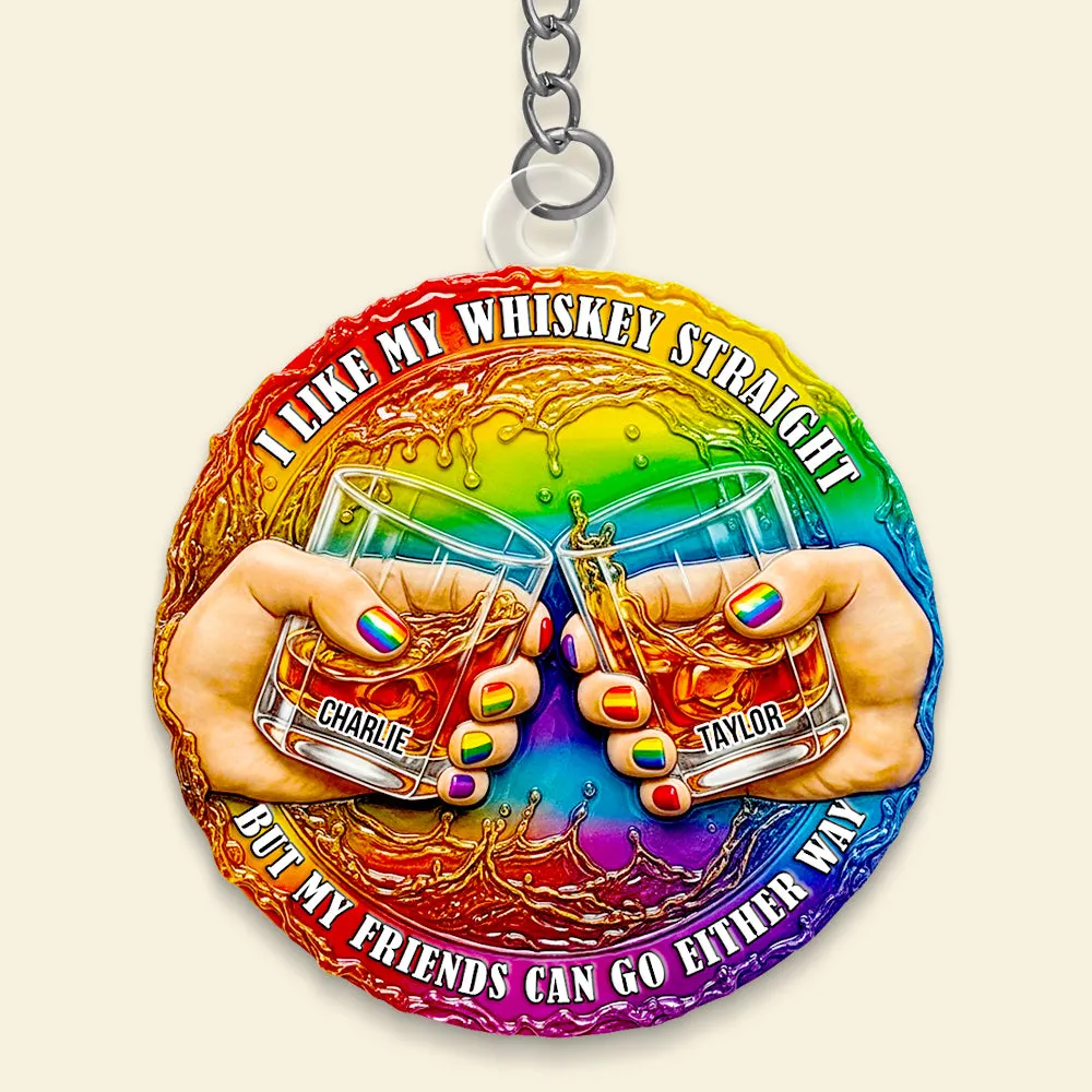 Whiskey Friend Support Keychain Personalized Gifts For LGBT Friends 01QHDT280525
