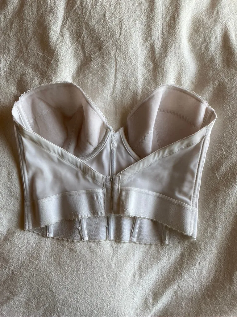 White Satin Bustier