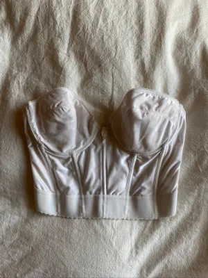 White Satin Bustier