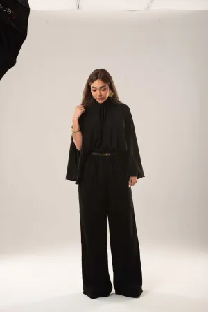 Wide Leg Open Sleeves Jumpsuits