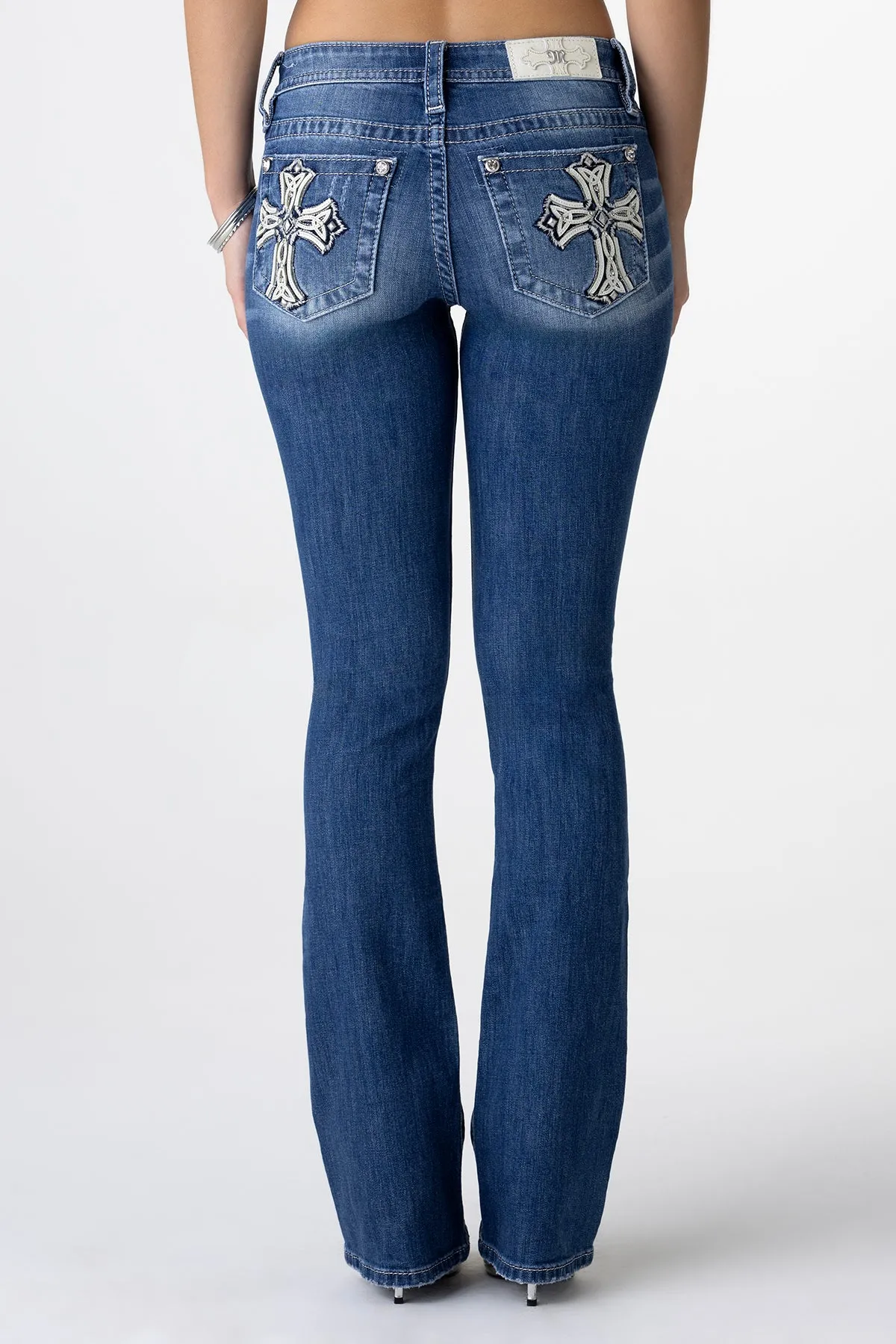 Willow Cross Bootcut Jeans
