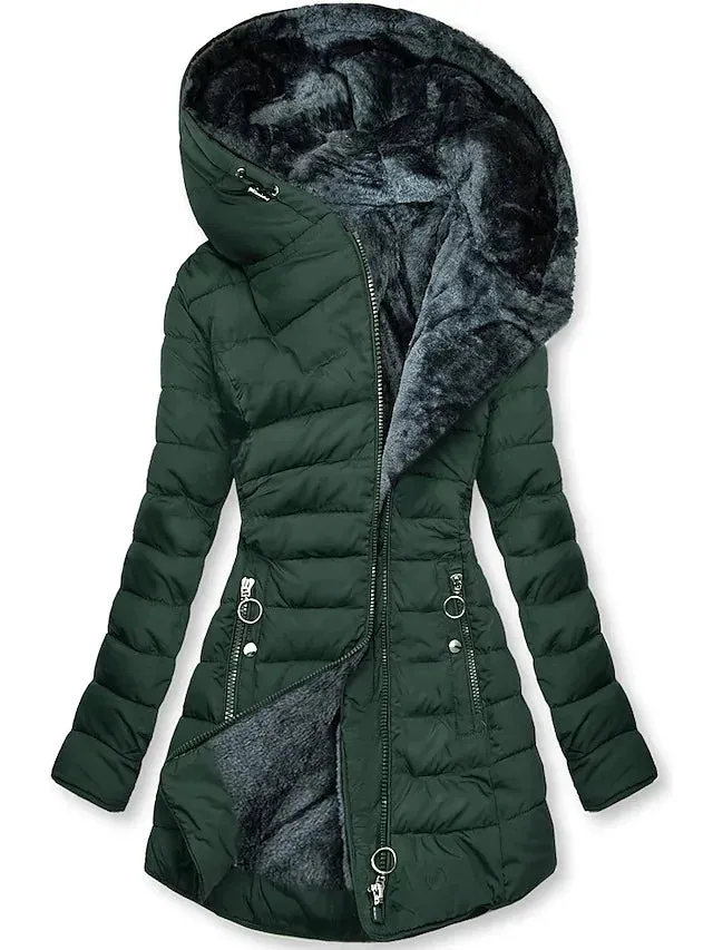 Winter Clothing Hooded Thicked Fashion Korean Jackets Tops Slim Fit Warm Parkas 2025 Ropa Mujer Casual Streetwear Coat for Women