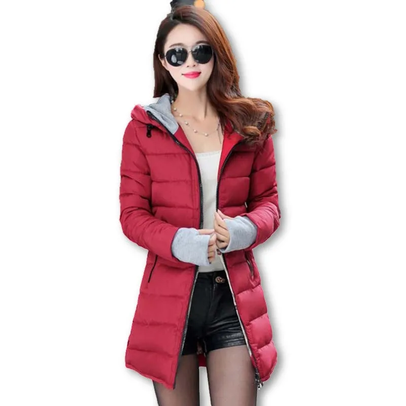 Winter Jacket Women Cotton Padded Coat Parkas For Women Winter Manteau Femme Casual Fashion BB0008