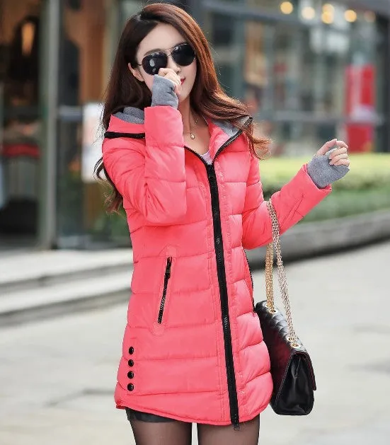 Winter Jacket Women Cotton Padded Coat Parkas For Women Winter Manteau Femme Casual Fashion BB0008