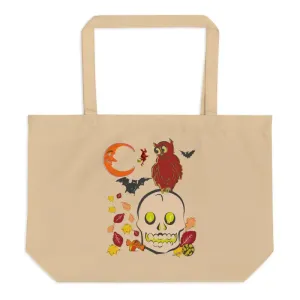 Witching Hour Watcher | Vintage Halloween Organic Tote Bag