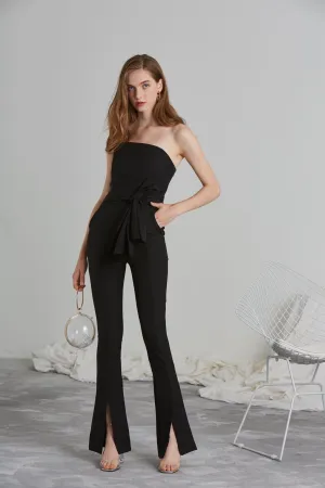 Woman In Black Jumpsuit