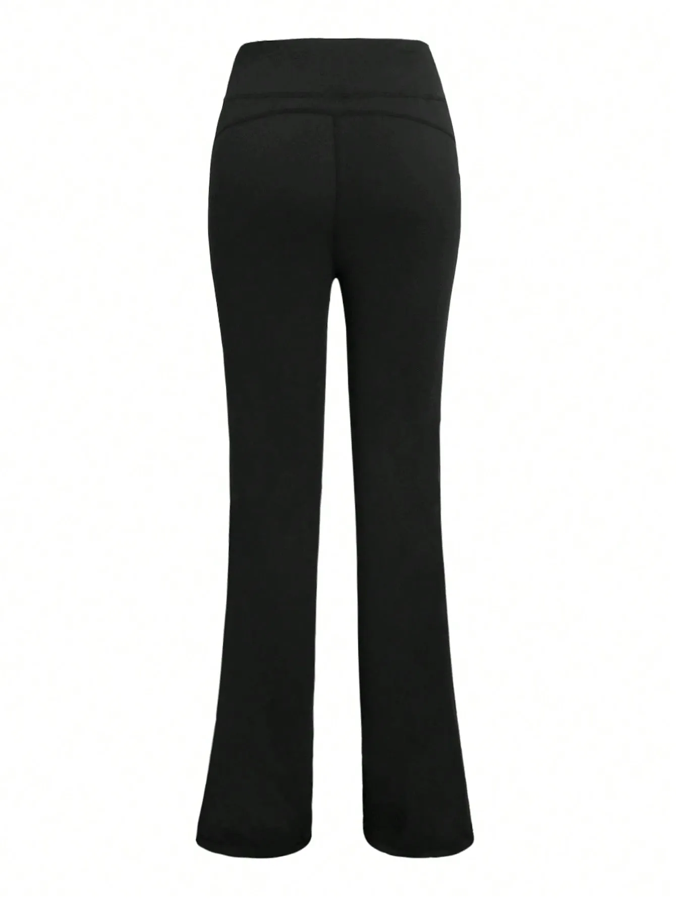 Women Casual Fashion Sports Tight Solid Color Thin Fleece Yoga Pants