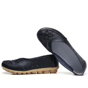 Women Genuine Leather Shoes Woman Ballet Flats Casual Sandals Women Loafers