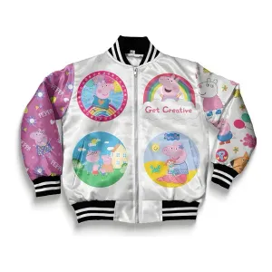Women Peppa pink pig Bomber