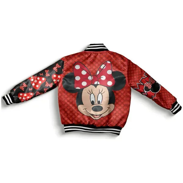 Women Red minnie Bomber