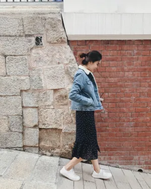 Women Sherpa Denim Jacket
