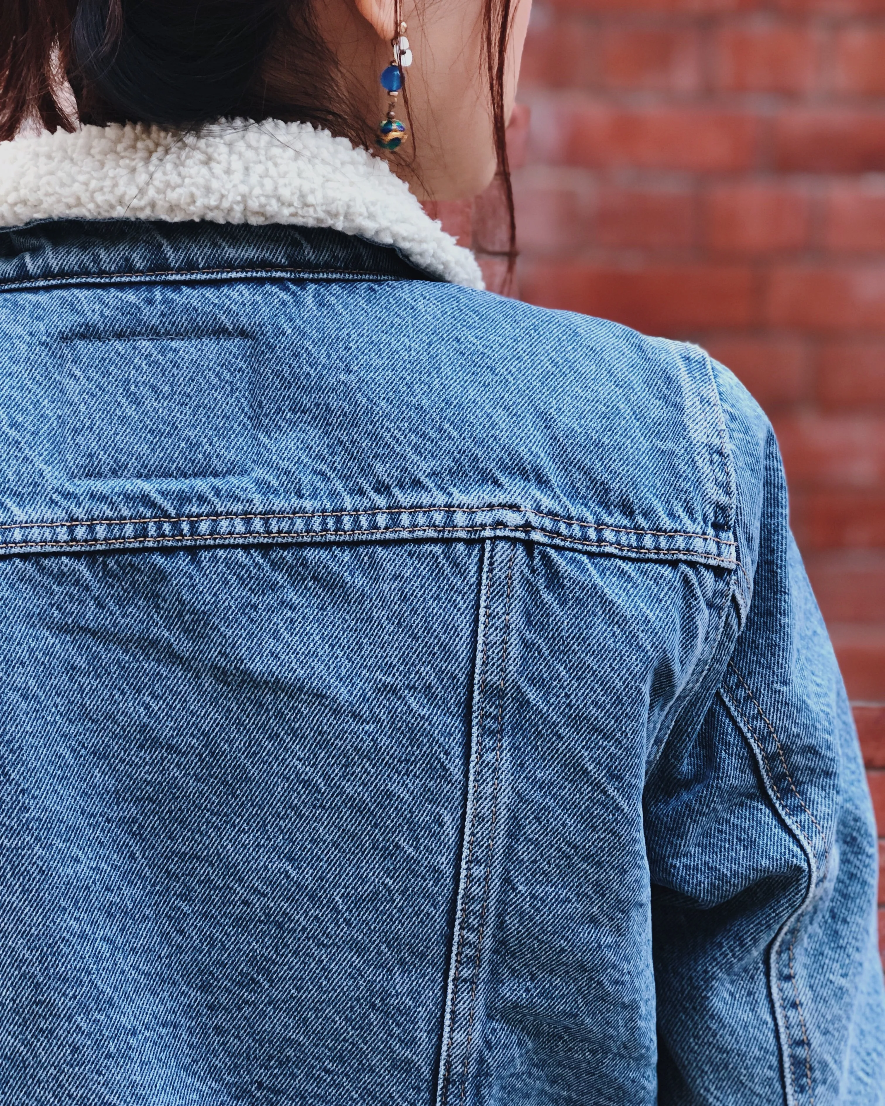 Women Sherpa Denim Jacket