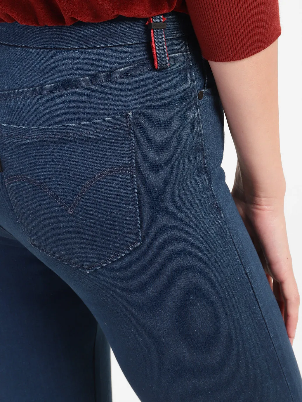 Women's 715 Blue Bootcut Fit Mid Rise Jeans
