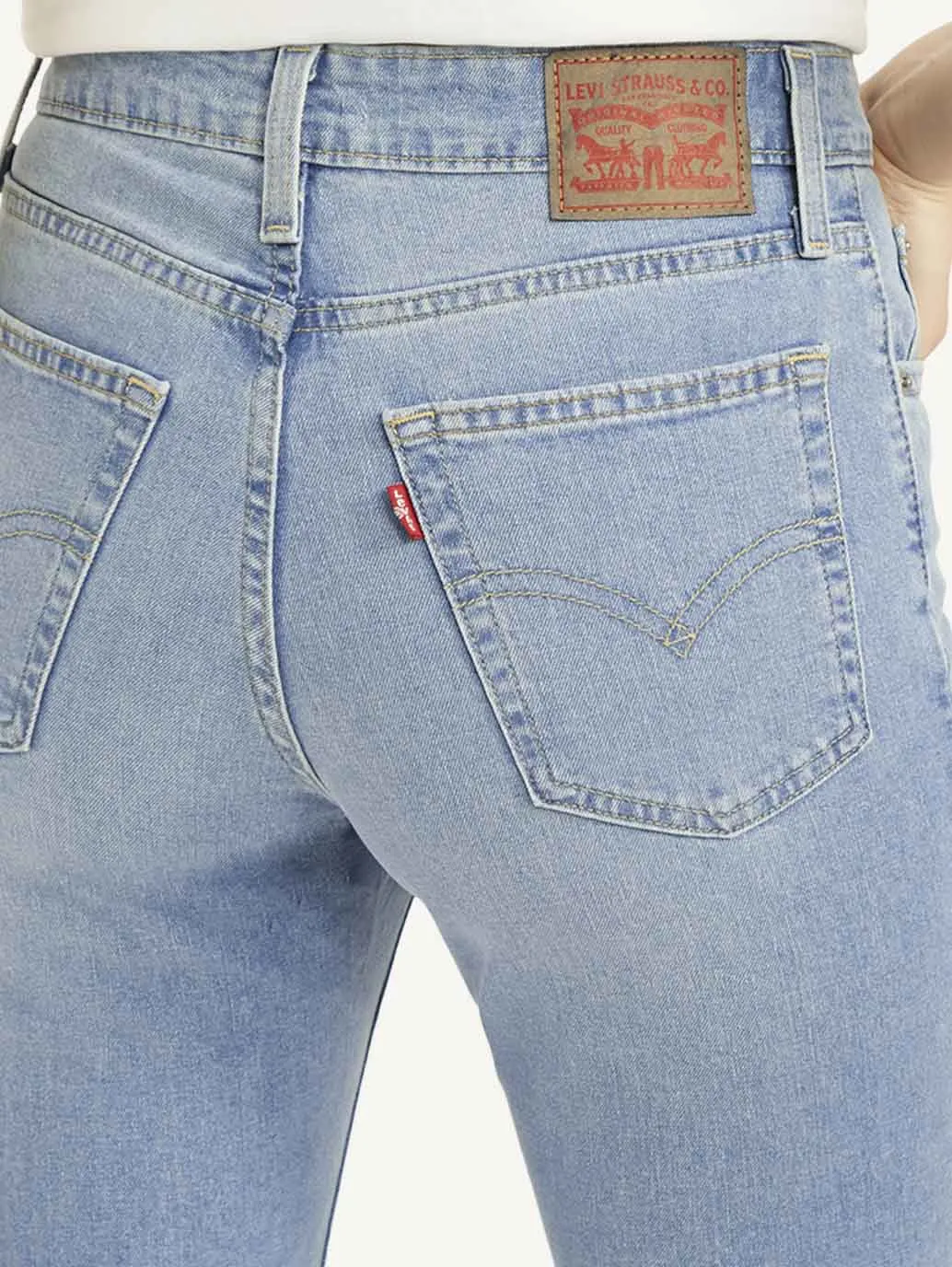 Women's 725 Light Blue Slim Bootcut Fit High Rise Jeans