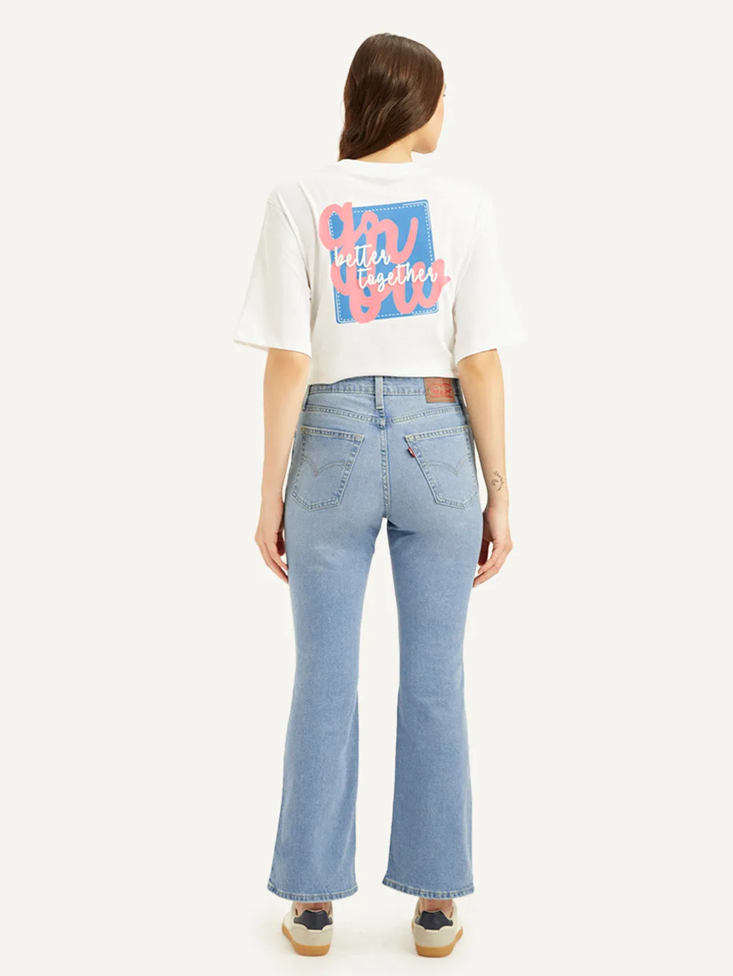 Women's 725 Light Blue Slim Bootcut Fit High Rise Jeans