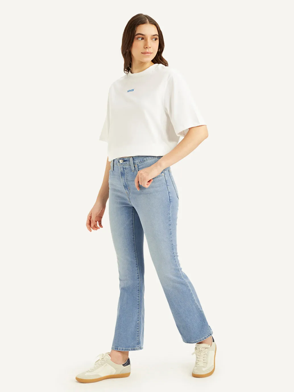 Women's 725 Light Blue Slim Bootcut Fit High Rise Jeans