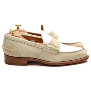 Women's 'Eva' Beige Suede Loafers UK 5.5
