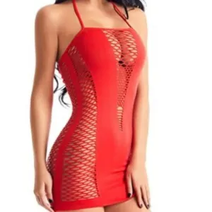 Womens Lingerie Fishnet Chemise Babydoll Bodysuit