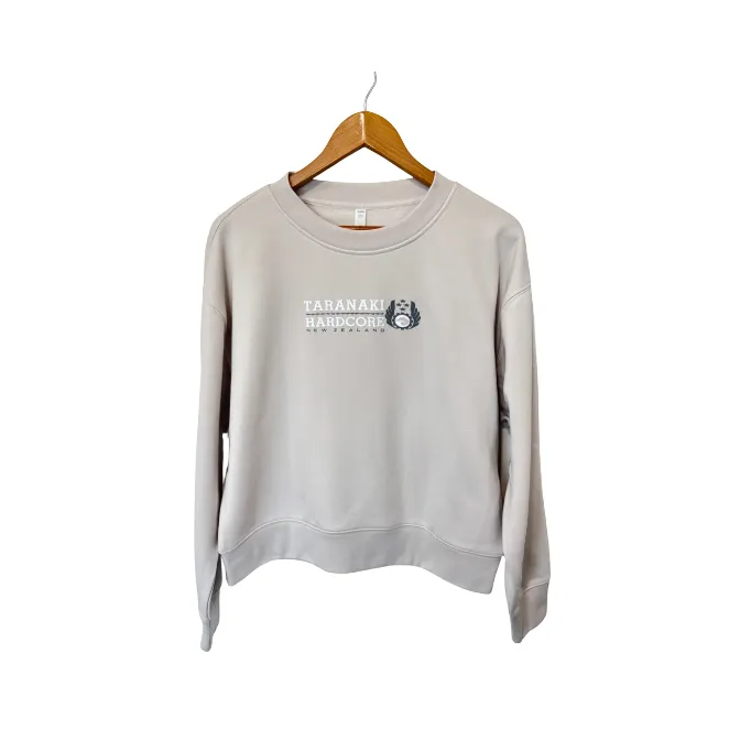 Womens Mountain To Sea Relaxed Crew - Cream