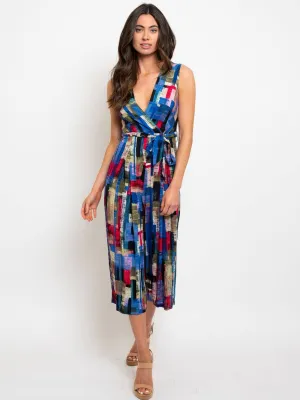 WOMEN'S MULTI PRINT JUMPSUIT