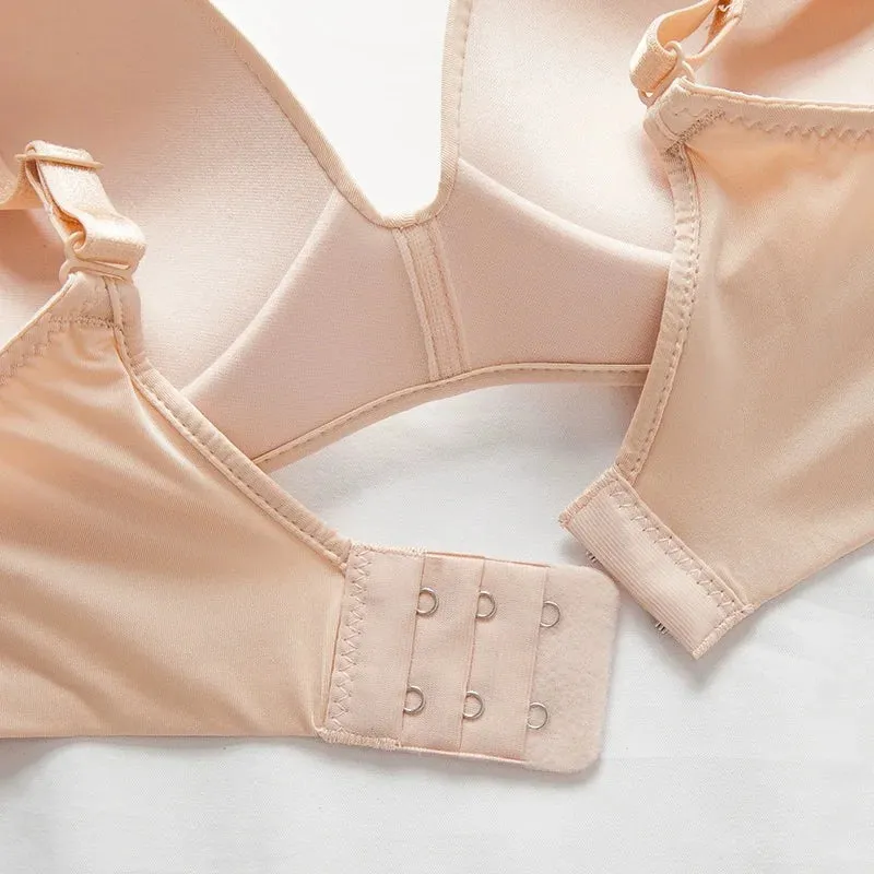 Women's Seamless Push - Up Wireless Bralette - Soft, No Steel Ring, Adjustable Straps