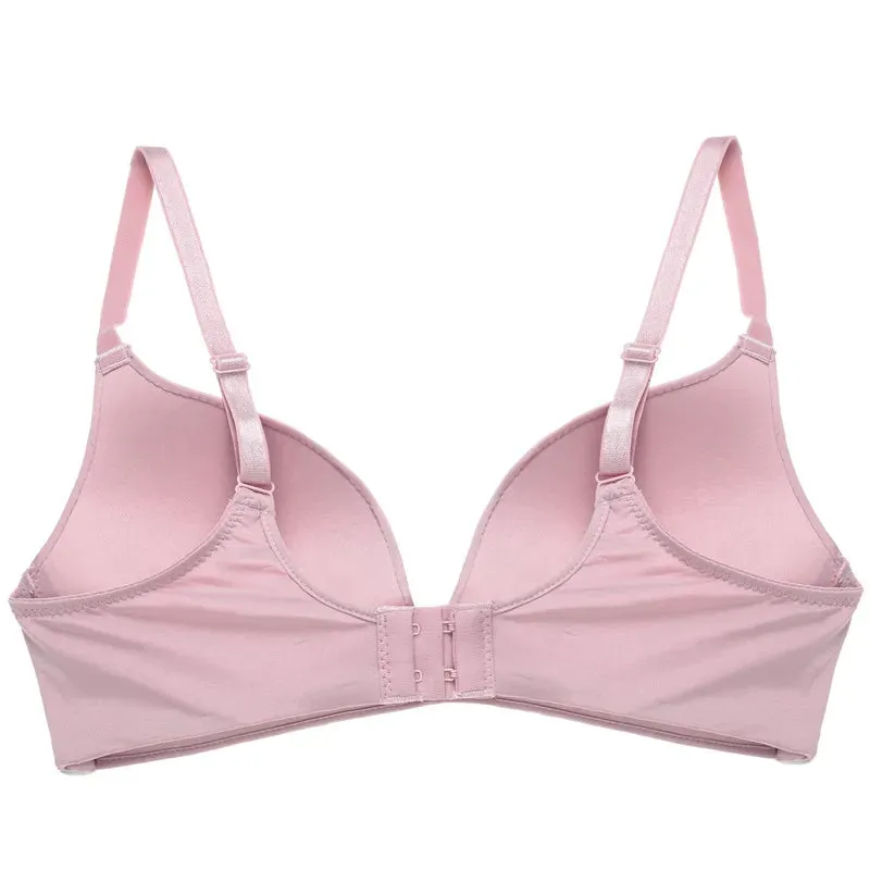 Women's Seamless Push - Up Wireless Bralette - Soft, No Steel Ring, Adjustable Straps
